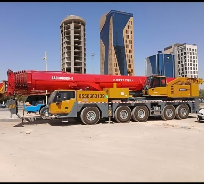 كرين مجنزر للمشاريع الصناعية